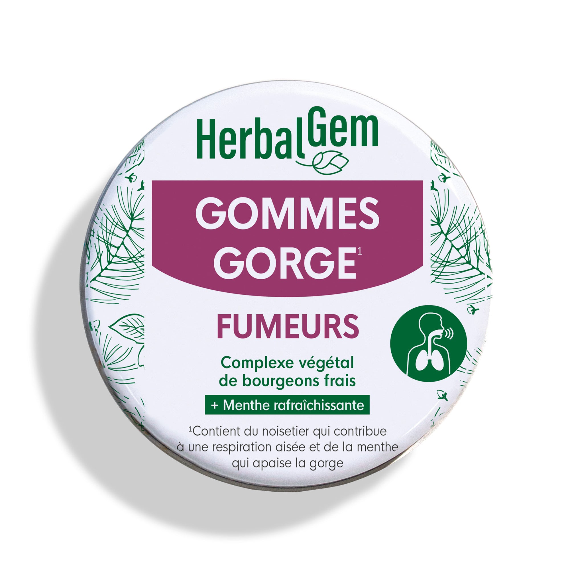 Gommes gorge fumeurs - 45 g Bio | Herbalgem Gommes gorge fumeurs - 45 g Bio | Herbalgem