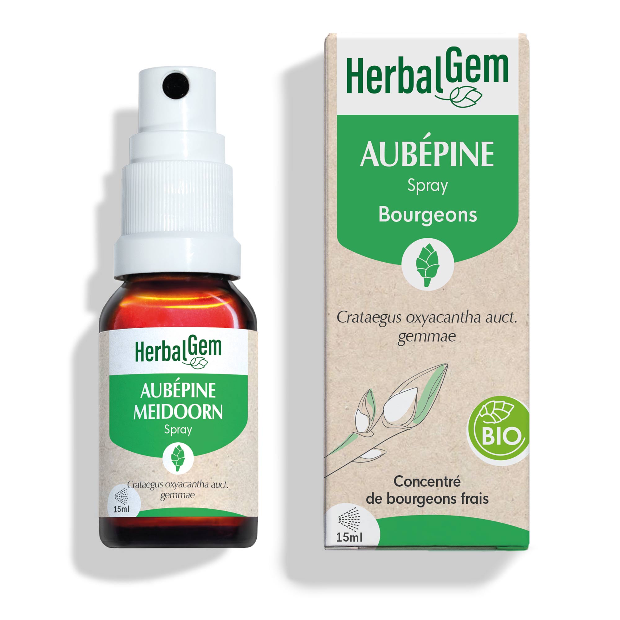 Bourgeon d'Aubépine - spray - Bio
