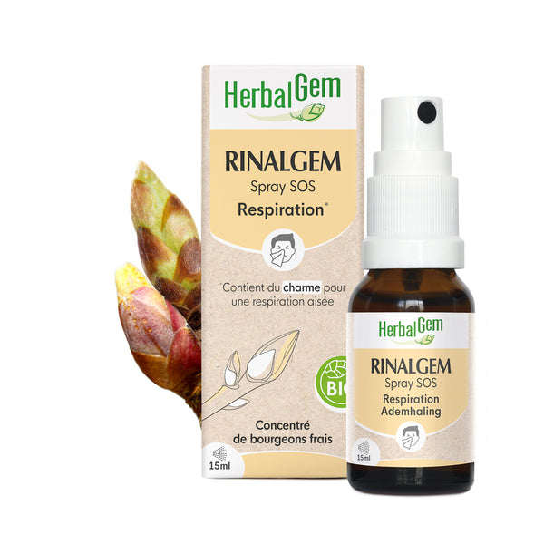 Spray HerbalGem Rinalgem SOS Respiration de 15ml pour une respiration aisée.