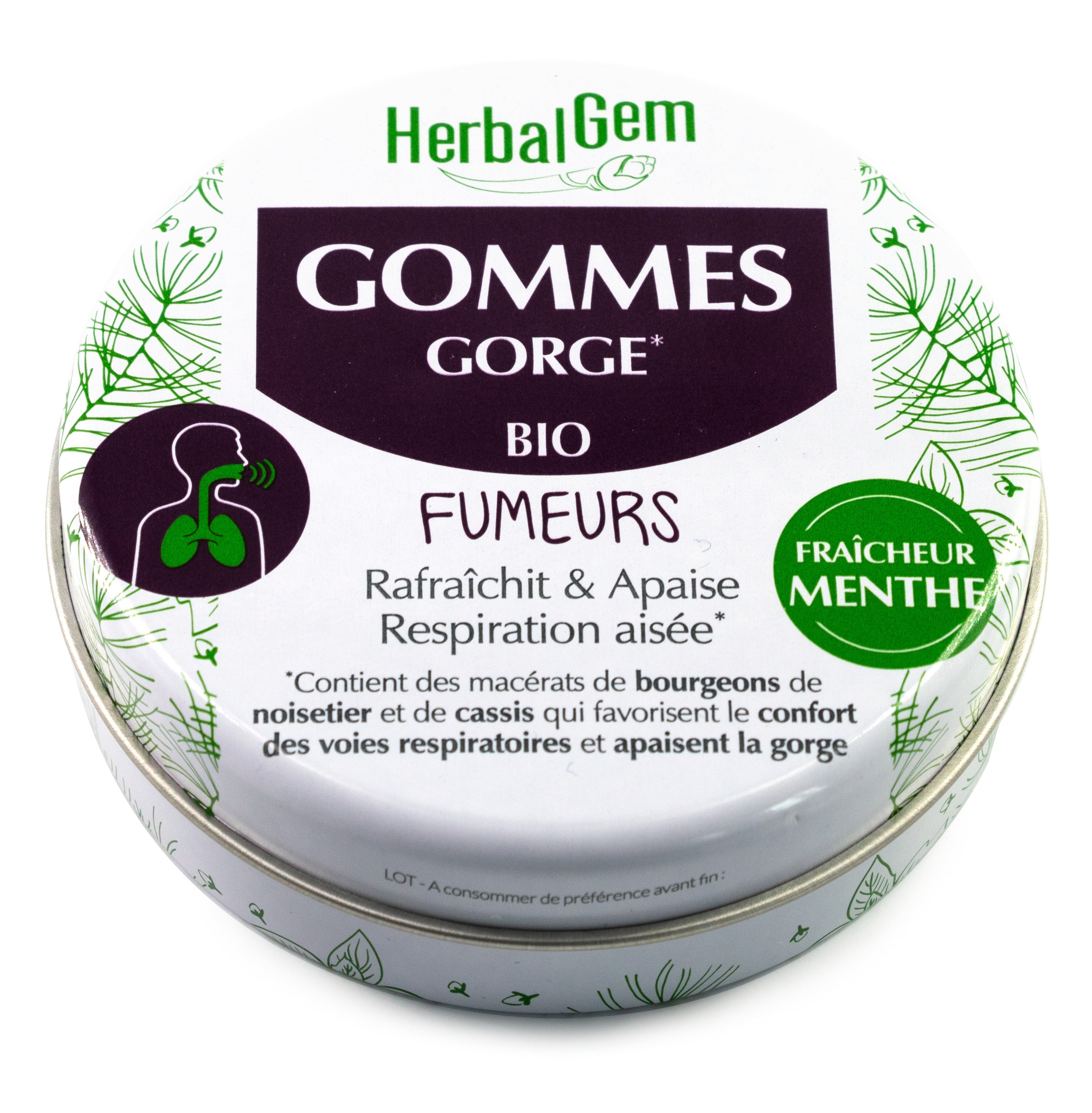 Gommes gorge fumeurs - Bio