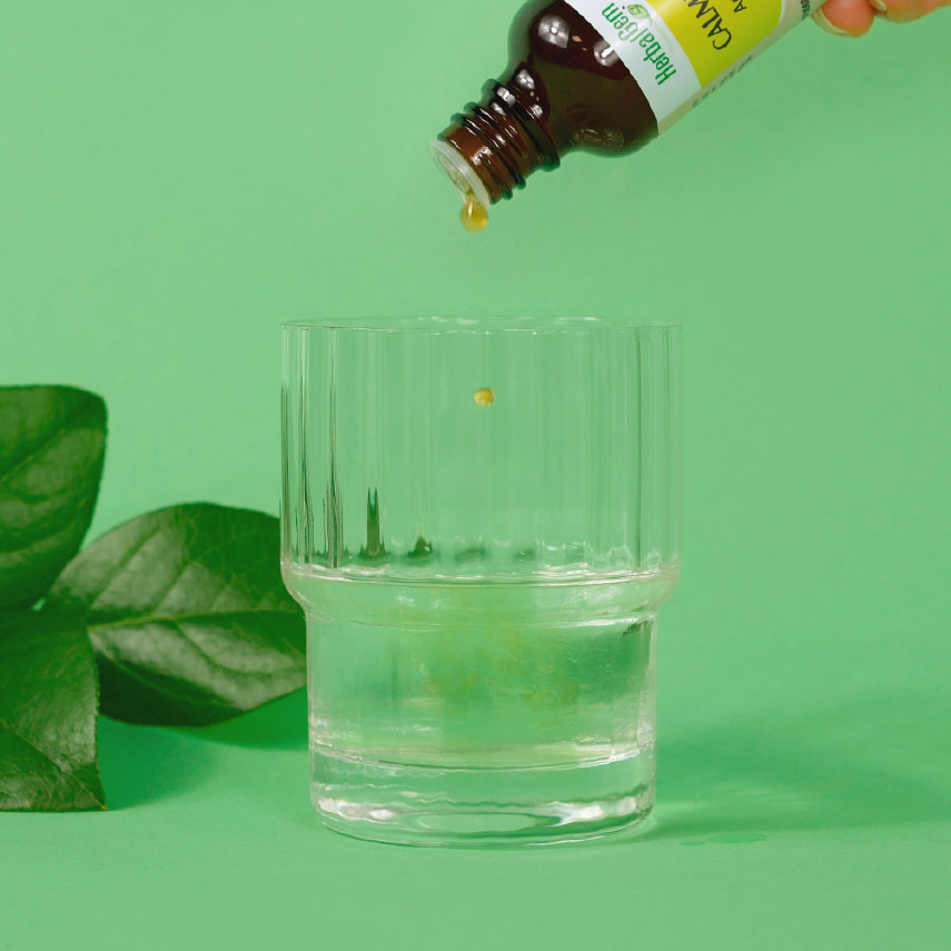 Calmigem Herbalgem, extrait de bourgeons en gouttes pour apaisement et équilibre émotionnel.