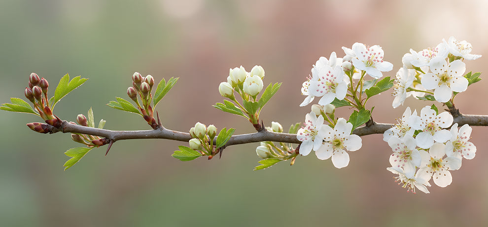 Aubépine : bienfaits et vertus du Bourgeon