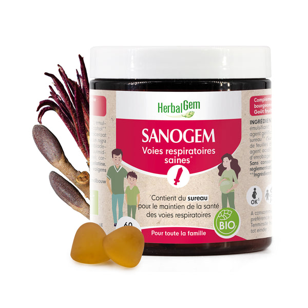 Gummies Herbalgem au sureau pour les voies respiratoires "Sanogem".