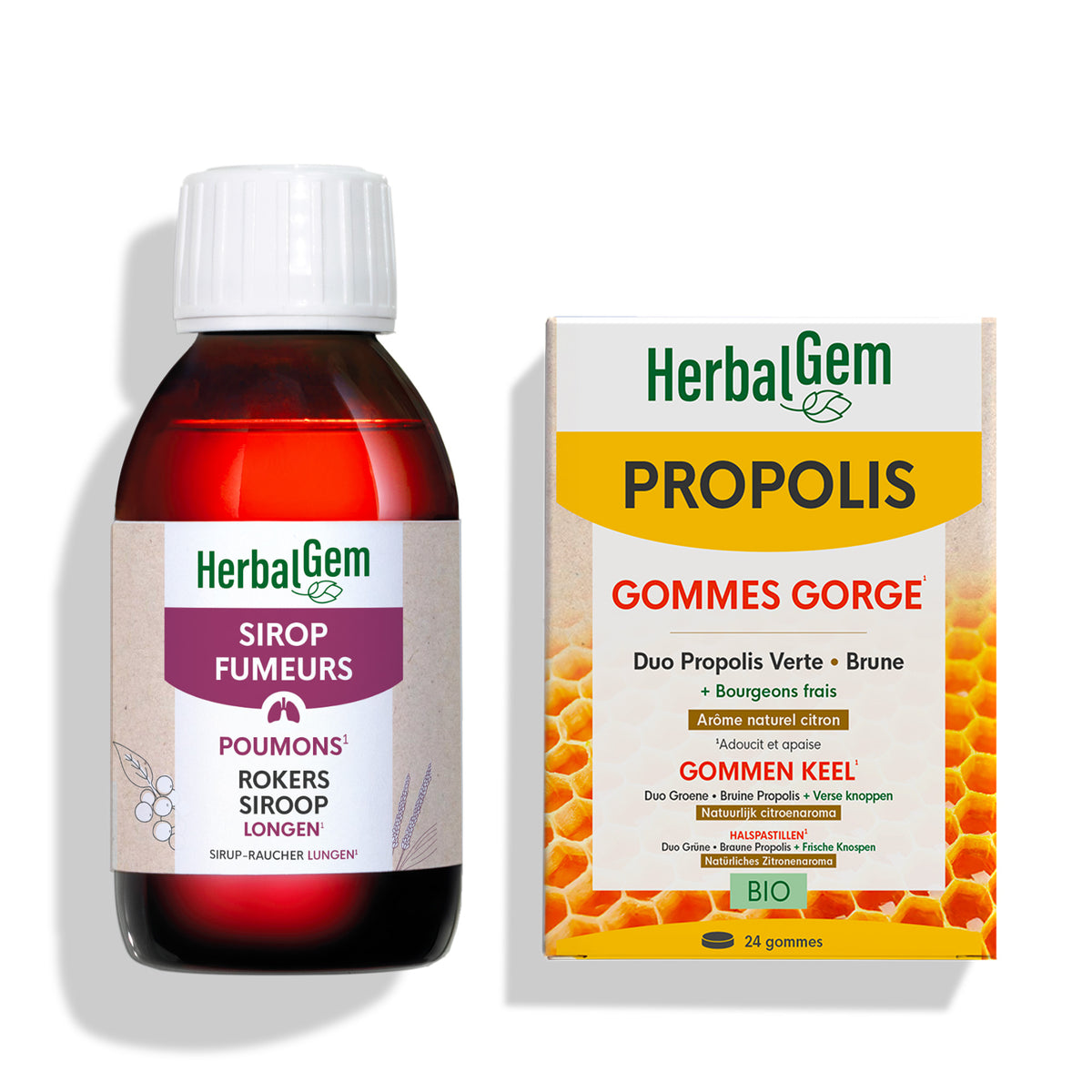 Duo pack sirop fumeurs et gommes propolis