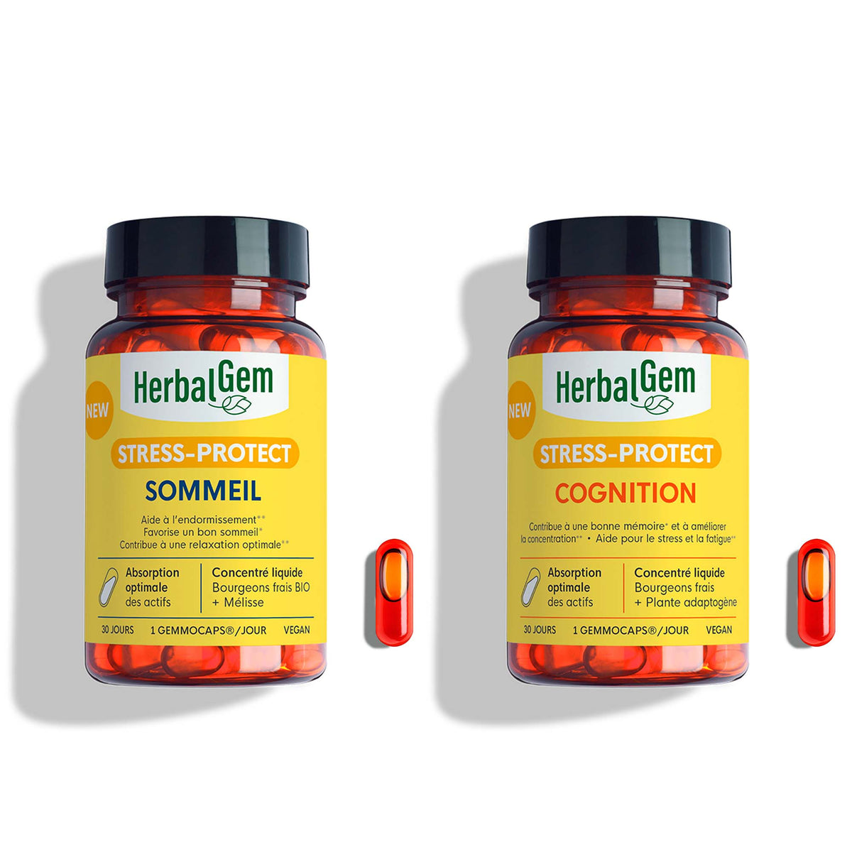 Duo Gemmocaps Sommeil & Cognition – Compléments naturels pour le sommeil et la mémoire